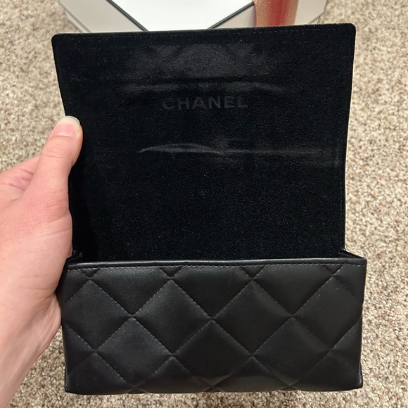 CHANEL Square Sunglasses - Black with Logo - Picture 8 of 11